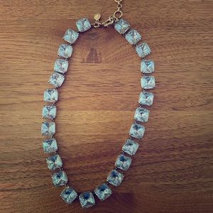 JCREW square crystal necklace.